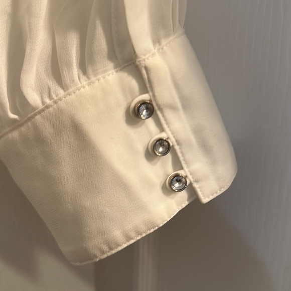 Venus Ivory sheer blouse sz 16 NWOT - Picture 3 of 5